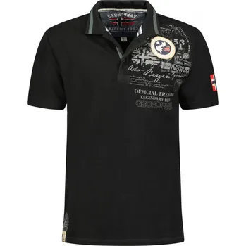 Pánské tričko GEOGRAPHICAL NORWAY polokošile pánská KARUEN MEN S černá