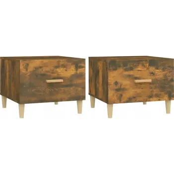 Konferenční stolek Konferenční stolky 50x50x40 cm kouřový dub, dřevěný materiál