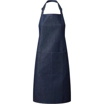 Kuchyňská zástěra Premier Zástěra s laclem a kapsou Colours PR154 Velikost: uni, Barva: indigo denim