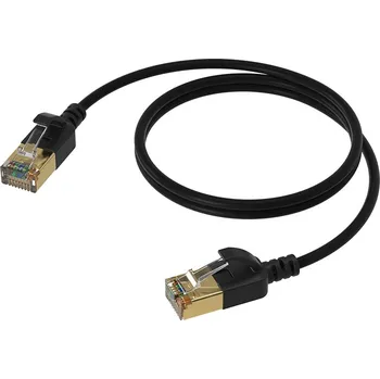 Síťový kabel ProCab CSD575B/0.15 - RJ45 - RJ45 CAT7 Slim - 15cm