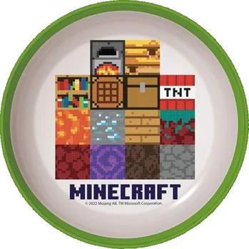 Stor Minecraft miska s protiskluzovým dnem 1 ks