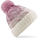 BEECHFIELD B 459 OMBRÉ / Pletená čepice - dusky pink/off white Univerzální