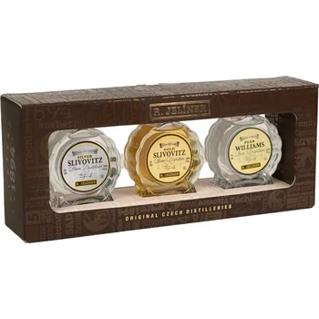 Pálenka R. JELÍNEK Dárková sada kosher miniatur 3x 0,05l