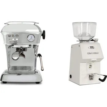 Kávovar Ascaso Dream ONE, leštěný hliník + Ascaso H64, white