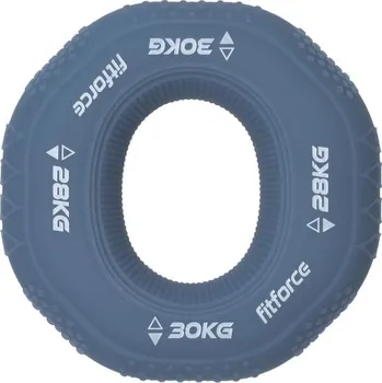 Posilovací kolečko Fitforce RING GRIP 2 IN 1 HARD UNI Šedá, Bílá