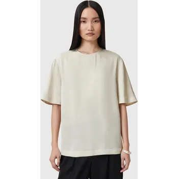 Tričko AllSaints AMELIE dámské, bílá barva, hladká, W032PC 01X, vel. 38