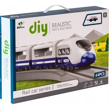 Vláček a vláčkodráha Vláčkodráha, sada 64 dílů Q6128 61539