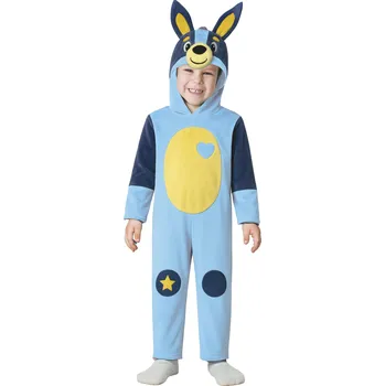 Karnevalový kostým Guirca Dětský kostým s kapucí - Bluey Velikost - děti: S: 101-109 cm