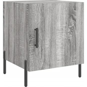 Noční stolek Noční stolek z dřevotřísky, šedý dub sonoma, 40x40x50 cm