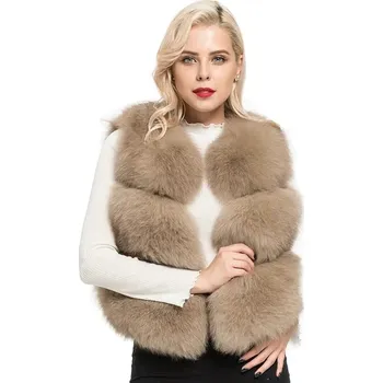 Dámská vesta Dámska pravá kožušinová vesta do pása "JANCO"