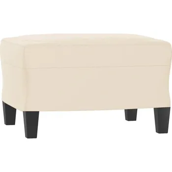 Taburet Podnožka, béžová, 60x50x41 cm, čalouněná mikrovláknem