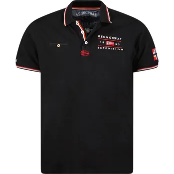 Pánské tričko GEOGRAPHICAL NORWAY polokošile pánská KEZOLO MEN L černá