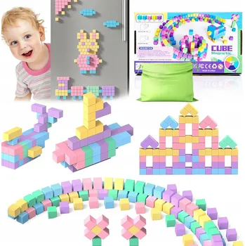 ostatní stavebnice 45KS MAGNETICKÉ STAVEBNICE SADA KOSTEK PRO DĚTI