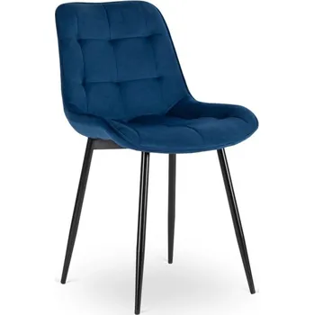 Jídelní židle JAKS Jídelní židle modrá velur Chris