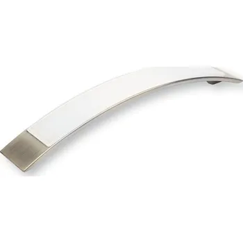 Nábytkové kování 14182 úchytka ANNA rozteč 160mm broušený nikl (Nábytková úchytka ANNA s roztečí 160 mm v povrchu broušený nikl. Vhodné řešení pro nábytek v interiéru.)