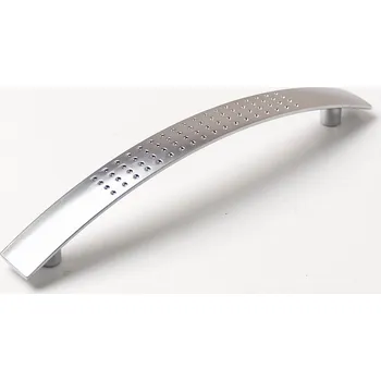 Nábytkové kování 63517 úchytka ANNA rozteč 128mm satén chrom (Nábytková úchytka ANNA s roztečí 128 mm v povrchu satén chrom. Praktický doplněk do interiéru.)