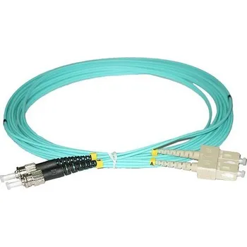 Síťový kabel XtendLan FO patch ST-SC 1m 50/125 duplex , OM3, LS0H FOP-STSC-D-1-50-OM3