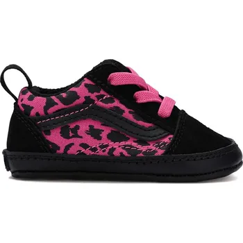 Chlapecká obuv tenisky dětské VANS Old Skool Crib LEOPARD PINK/BLACK - 18