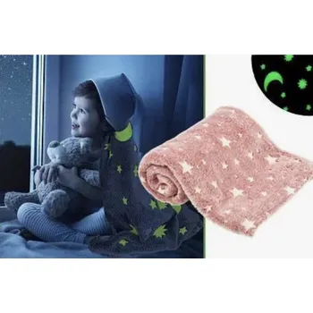 Dětská svítící deka Magic – Glow in the Dark růžová
