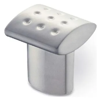 Nábytkové kování 12621 knopka VILMA satén chrom (Nábytková knopka VILMA v povrchu satén chrom. Jednoduchý a funkční doplněk do interiéru.)