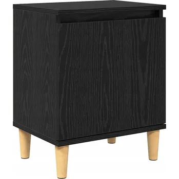 Noční stolek Noční stolek z černého dubu Černý dub Materiál na bázi dřeva