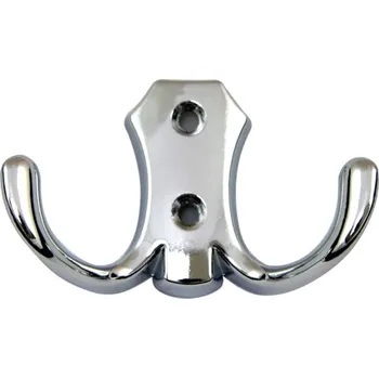 Věšák 81041 dvojháček Chrom (Nástěnný dvojháček v povrchu chrom. Praktický doplněk do interiéru.)