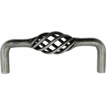 Nábytkové kování 62408 úchytka KOLI rozteč 96mm starostříbro (Nábytková úchytka KOLI s roztečí 96 mm. Jednoduchý a funkční doplněk do interiéru.)