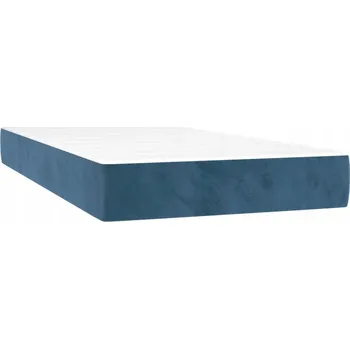 Matrace Taštičková Matrace Aksamitná s pěnou, bílo-modrá 90x200x20 cm