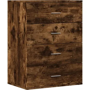 Komoda Úložná skříňka v barvě kouřového dubu, 60x39x80 cm