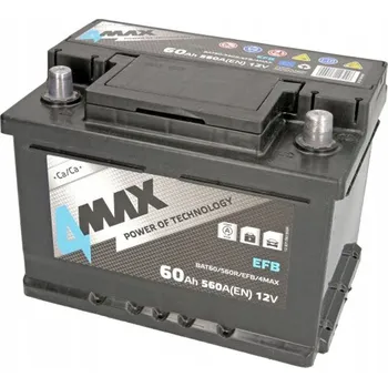 Autobaterie Akumulátor 4MAX ECOLINE 60Ah EFB 560A P+ BAT60/560R/EFB/4MAX