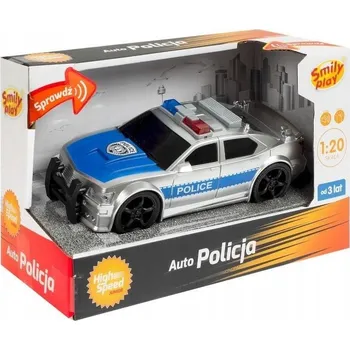 autíčko POLICEJNÍ AUTO RADIOWOZIDLO POLICIE VOZIDLO SVĚTLA ZVUK STŘÍBRNÉ 1:20
