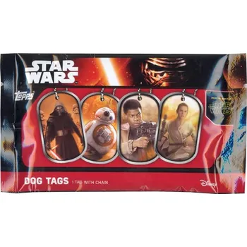 Karetní hra 2015 Topps Star Wars The Force Awakens Dog Tags Balíček