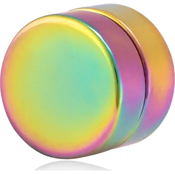 Náušnice Troli Barevná magnetická single náušnice 2v1 (pecka, mini brož) VSE6018C-PET + 2 měsíce na vrácení zboží