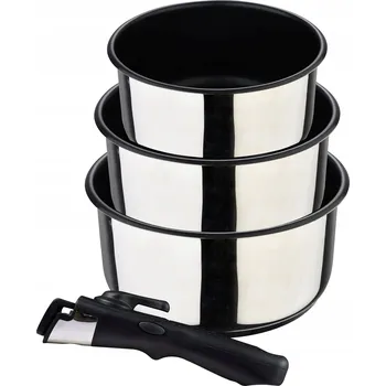BERGNER Sada hrnců nerez s nepřilnavým povrchem Click&Cook 3 ks 16, 18, 20 cm BG-32293-MM