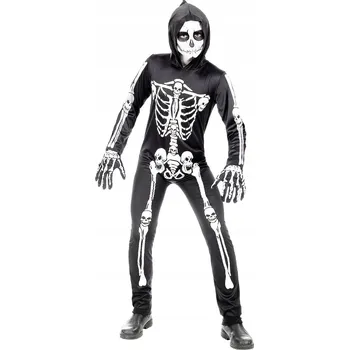 Karnevalový kostým Kostým Kostlivec Halloween Maškarní Kostým Lebka Zombie 140