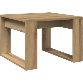 Konferenční stolek Odkládací stolek dub artisan 50 x 50 x 35 cm, dřevotříska