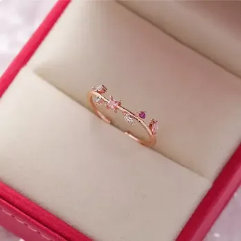 Prsten Bijavera Dámský prsten se zirkony Sweet Pink OJ903-92