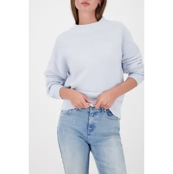 Dámská mikina Svetr Monari 809486 modrý basic se stojáčkem Velikost: 36