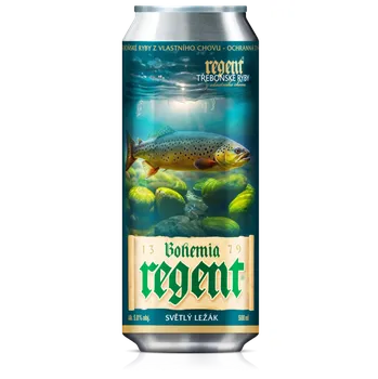 Pivo Pivo Regent - Sběratelská edice VODNÍ ŘÍŠE - PSTRUH POTOČNÍ 0,5 l