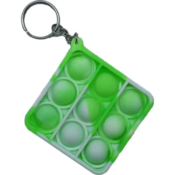 POP IT Pop It klíčenka Čtverec zelený