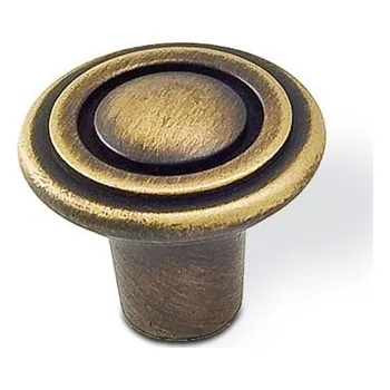 Nábytkové kování 14013 knopka INKA 30mm staromosaz (Nábytková knopka INKA o průměru 30 mm v povrchu mosaz. Praktický doplněk do interiéru.)