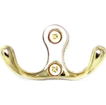 Věšák 91050 dvojháček mosaz (91050 dvojháček mosaz)