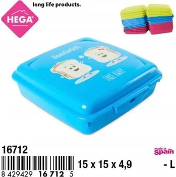 Svačinový box Svačinový box 15*15*4.9 cm 1 Ks