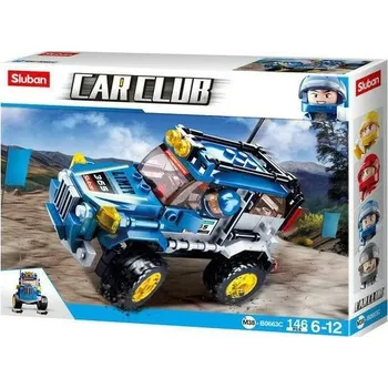 ostatní stavebnice Sluban Car Club B0663C Stavebnice Terénní vozidlo modré 146 ks