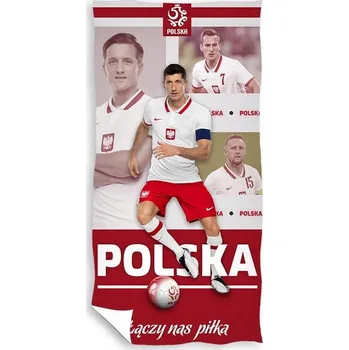 Ručník RUČNÍK LEWANDOWSKI ZIELU MILIK GLIK POLSKO PZPN BAVLNA 100% 140x70cm