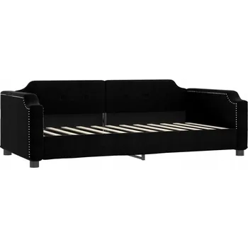 Pohovka Černá pohovka s funkcí spaní 223 x 110 x 66,5 cm