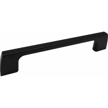 Nábytkové kování 770434 úchytka CELKA rozteč 128mm černý lak (Nábytková úchytka KATKA s roztečí 128 mm v povrchu černý lak. Praktický doplněk do interiéru.)