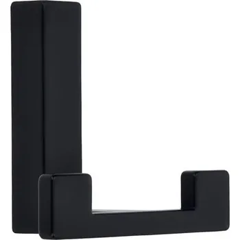 Věšák 14276 dvojháček černý (Nástěnný dvojháček. Jednoduchý a funkční doplněk do interiéru.)