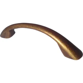 Nábytkové kování 12141 úchytka rust. rozteč 96mm staromosaz (Nábytková úchytka s roztečí 96 mm v povrchu mosaz. Praktický doplněk do interiéru.)
