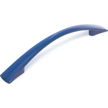 Nábytkové kování 91445 úchytka U024 - rozteč 96mm modrá (Nábytková úchytka U024 s roztečí 96 mm. Vhodné řešení pro nábytek v interiéru.)